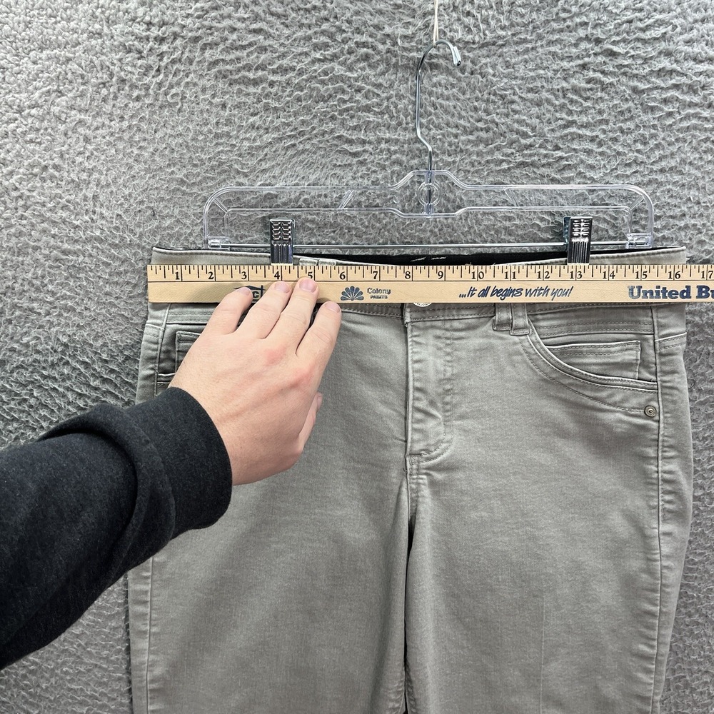 Democracy Jeans Womens 10 Gray Denim Ab Technology Skinny Stretch Preppy Casual - Picture 3 of 8